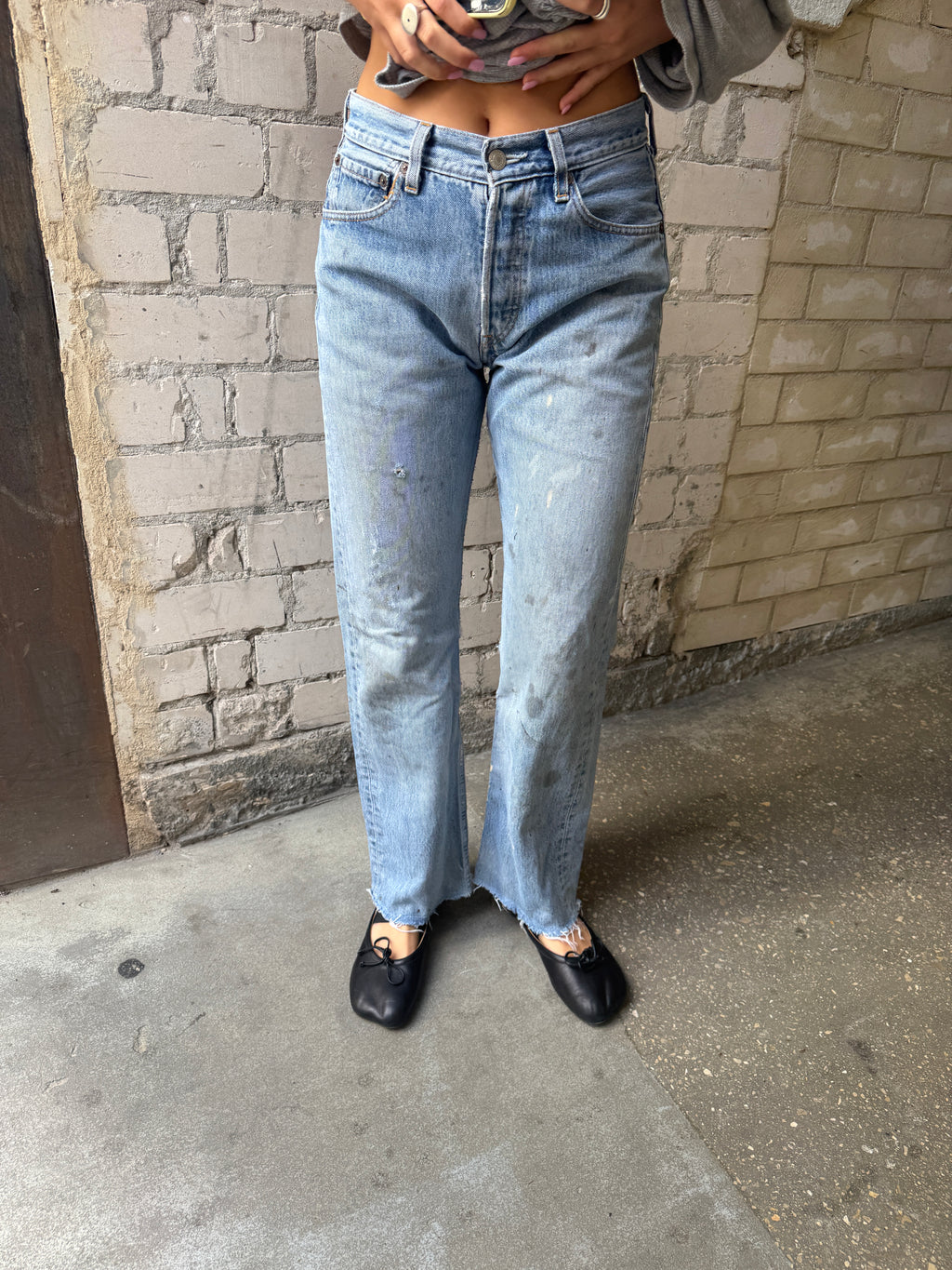 Levi’s 501 Paint Splattered Jeans