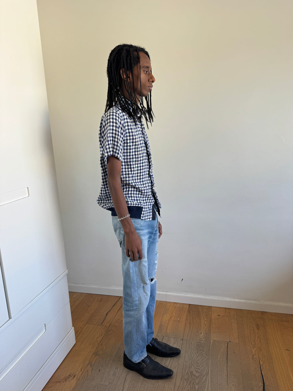 Sacai Gingham Linen Shirt