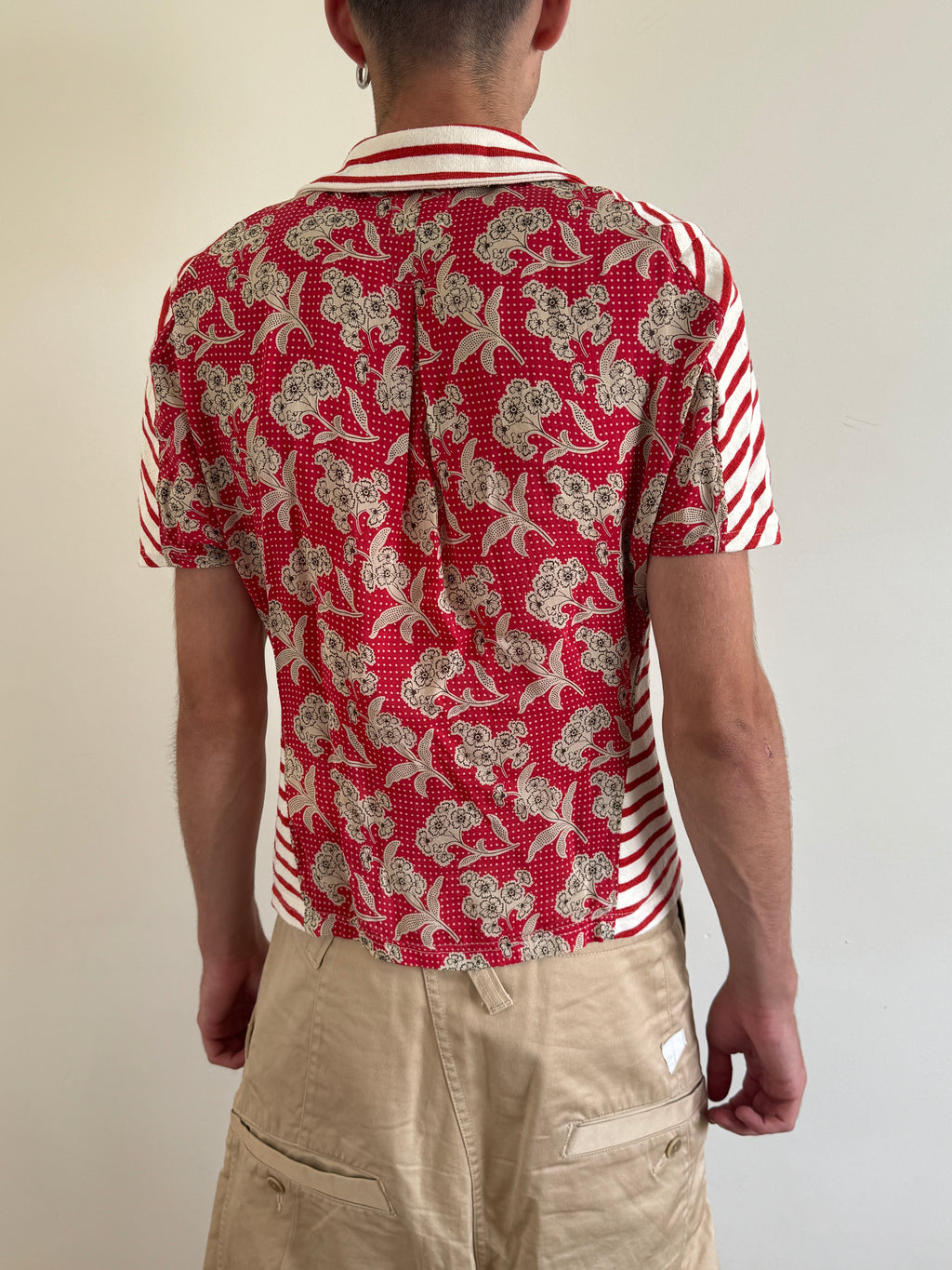 Junya Watanabe Pink MAN 2013 Duo Fabric Polo