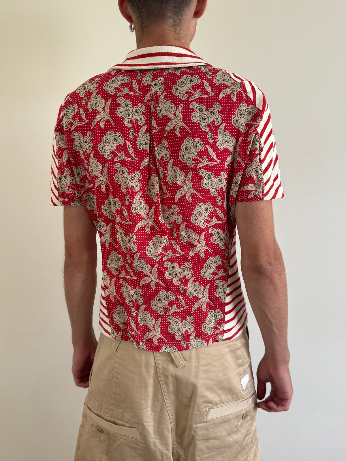 Junya Watanabe Pink MAN 2013 Duo Fabric Polo