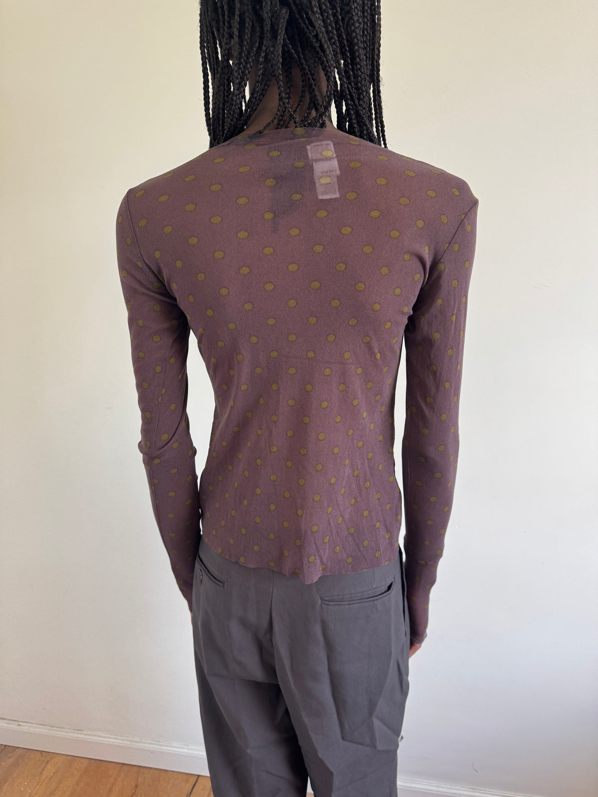 Lilith Mesh Dot Top