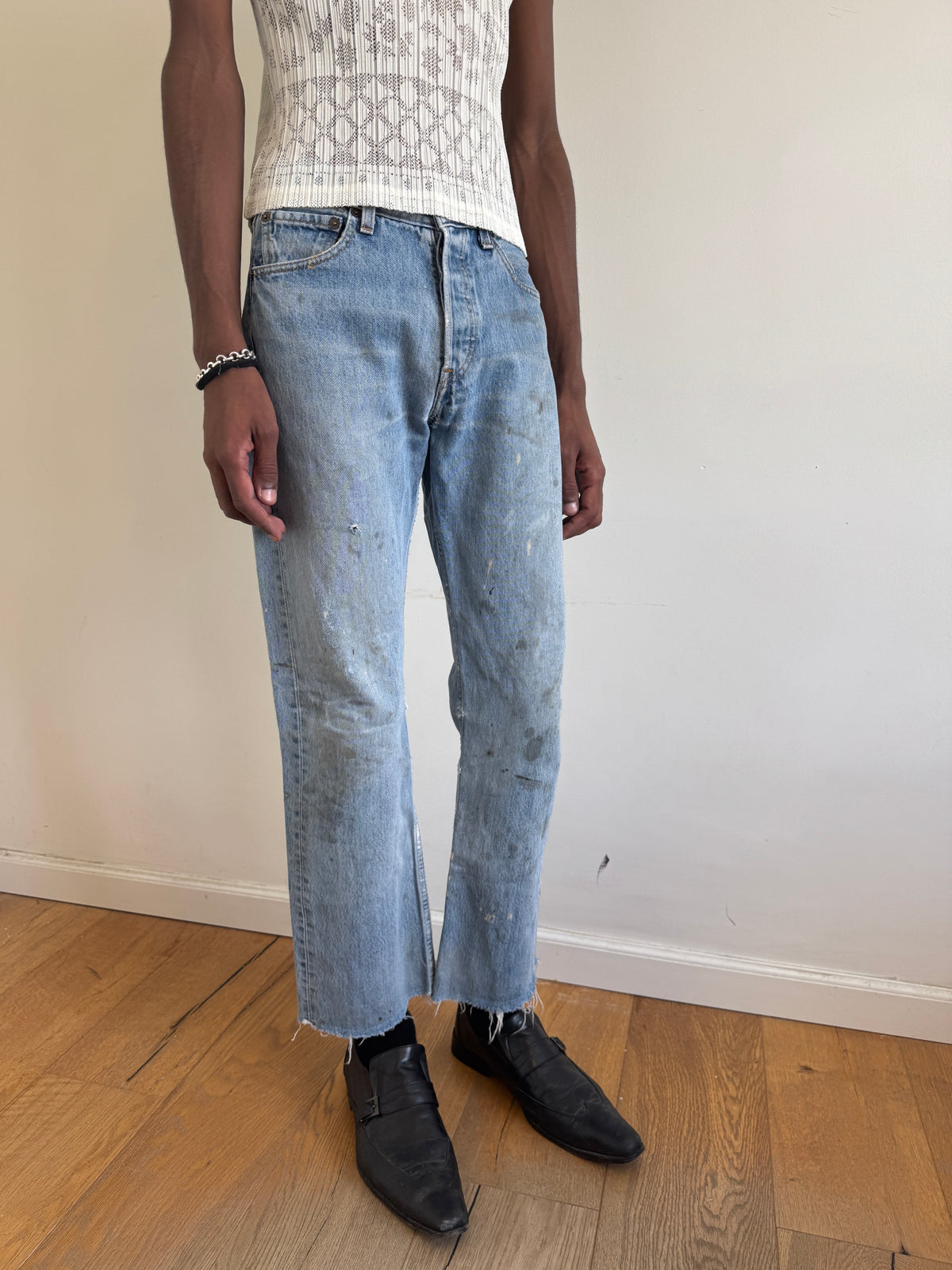 Levi’s 501 Paint Splattered Jeans