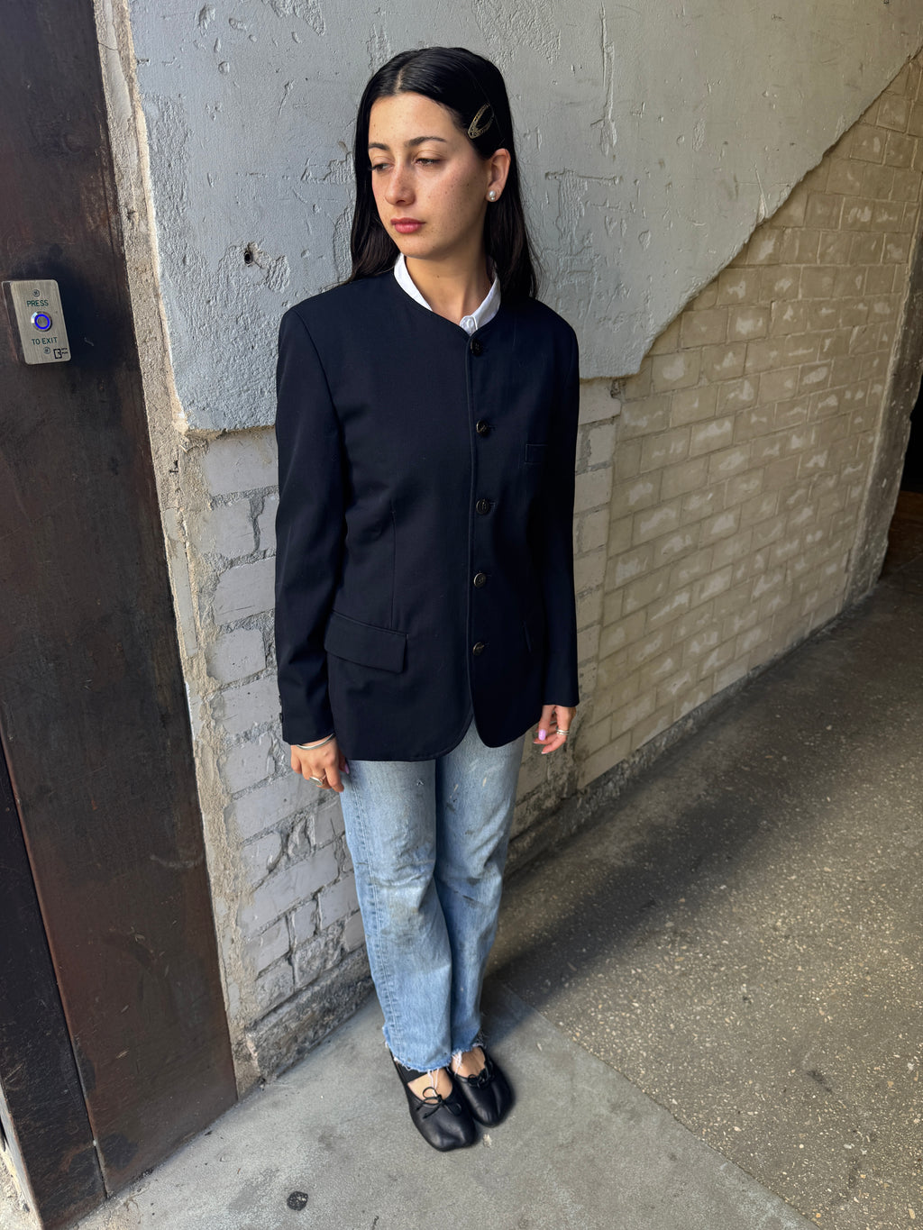 Tricot CDG 1990 Collarless Jacket