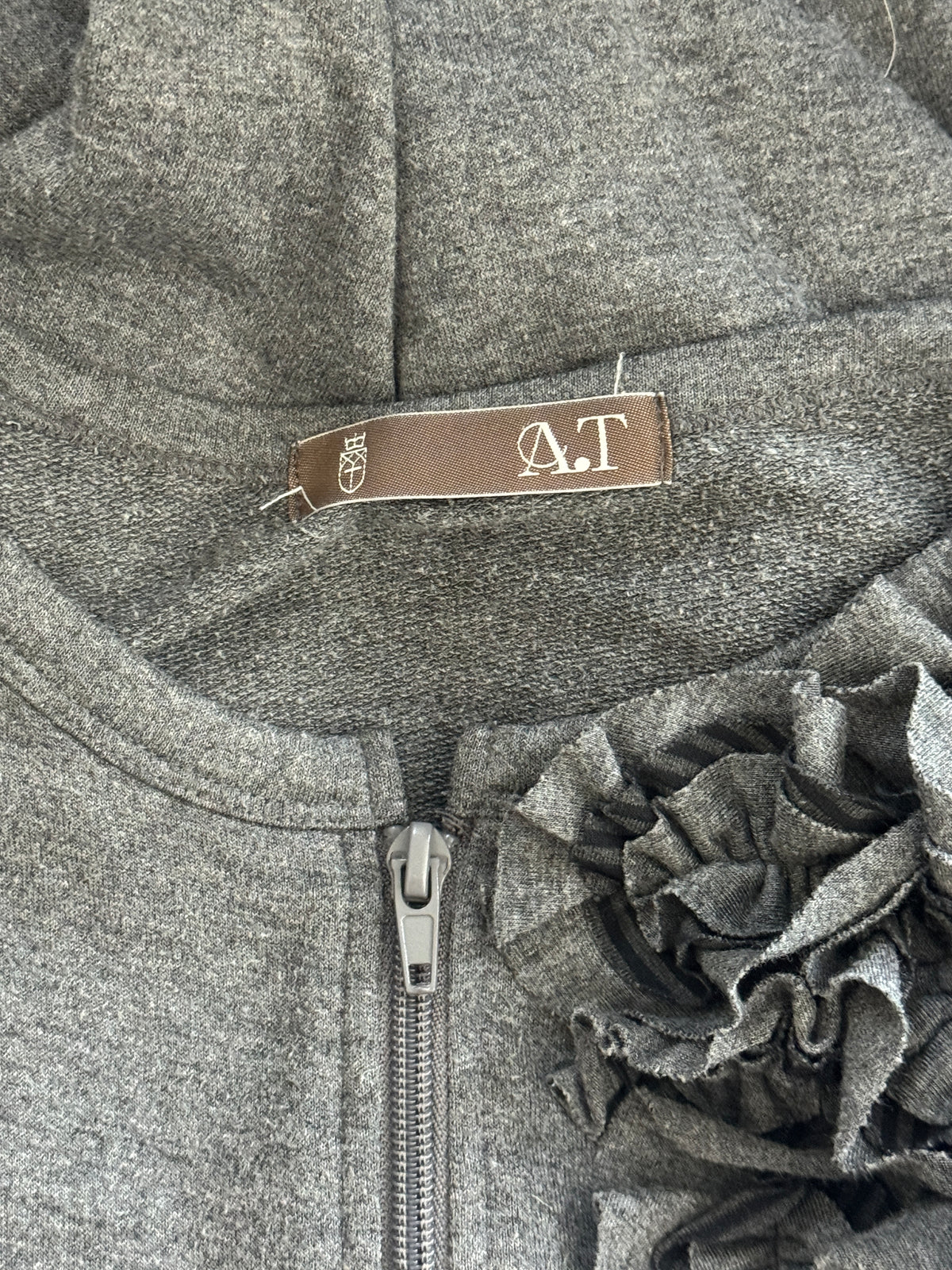 Atsuro Tayama Ruffle Zip Up