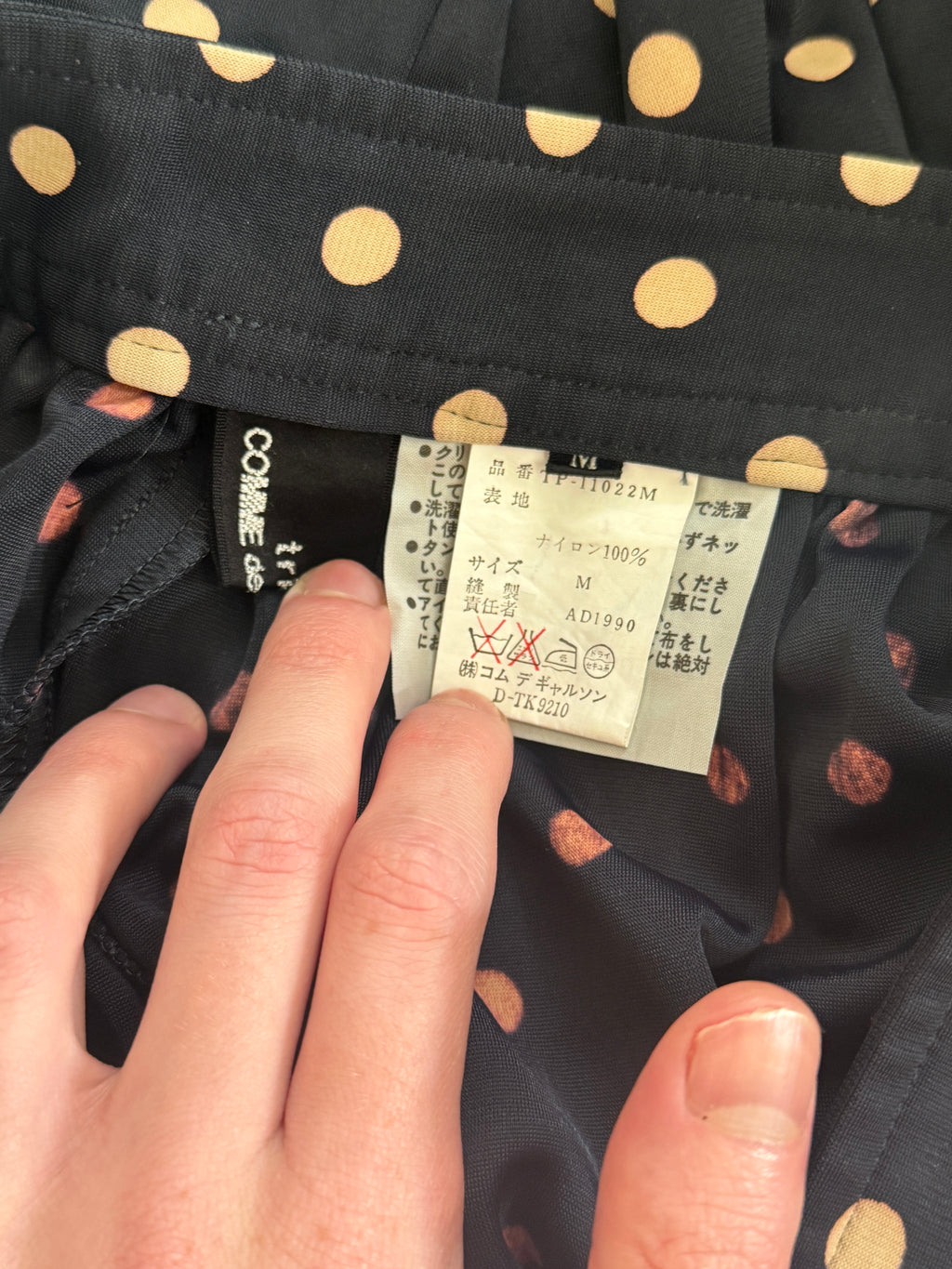 Tricot CDG 1990 Dot Culottes