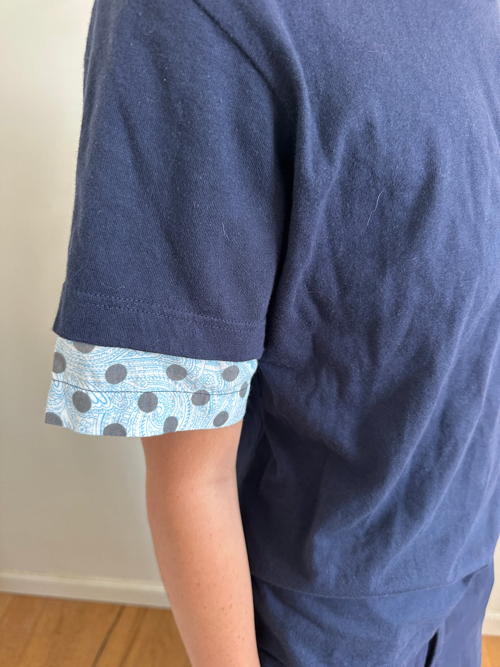 CDG Shirt Dot Sleeved Tee (Blue)