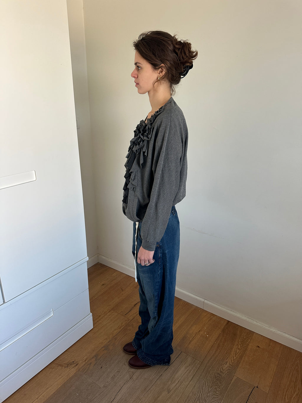 Atsuro Tayama Ruffle Zip Up