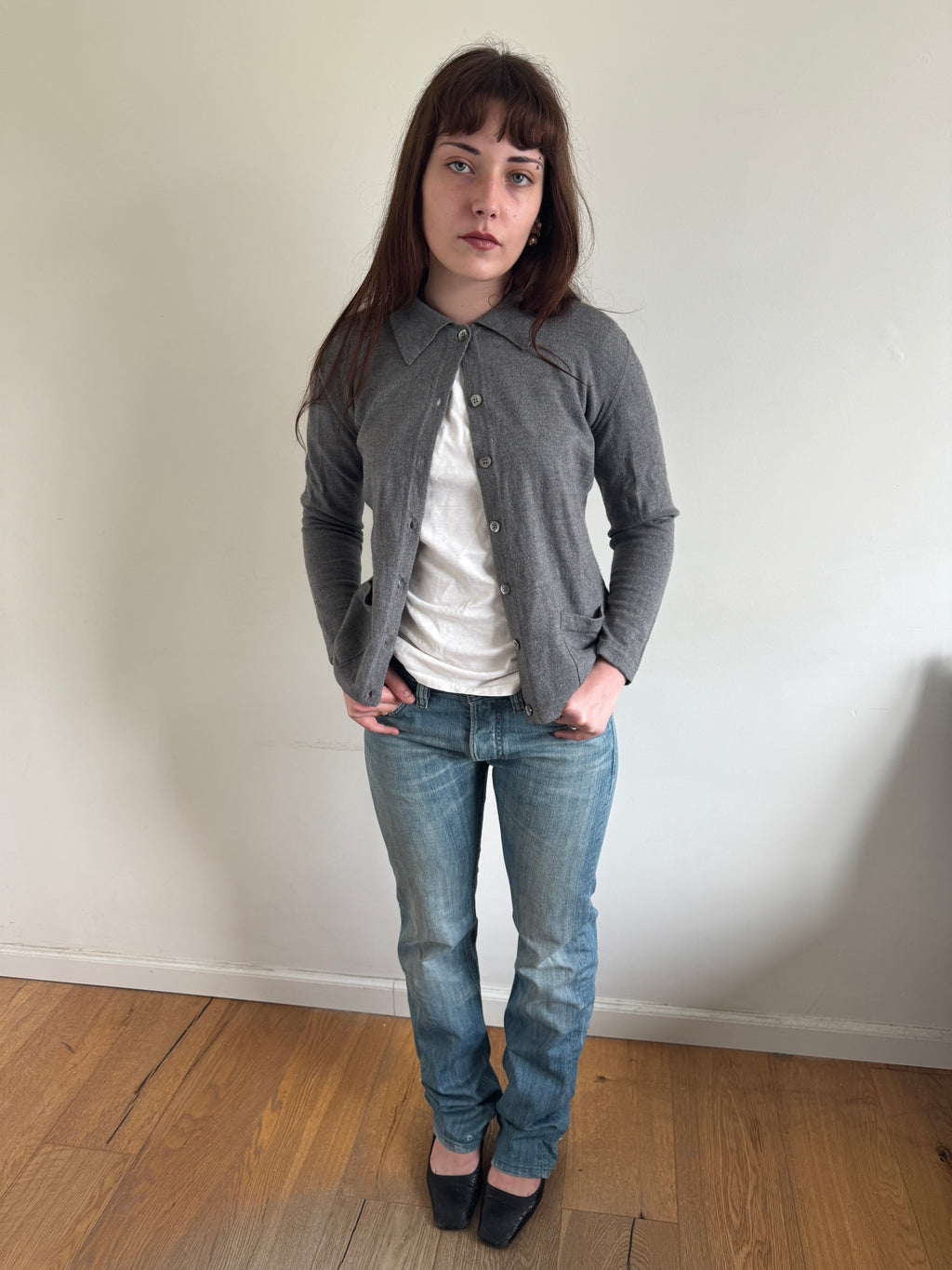 Sportmax Pointed Collar Cardigan