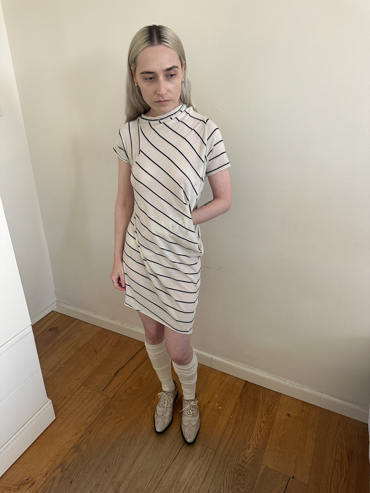Shine Asymmetric Pocket Dress