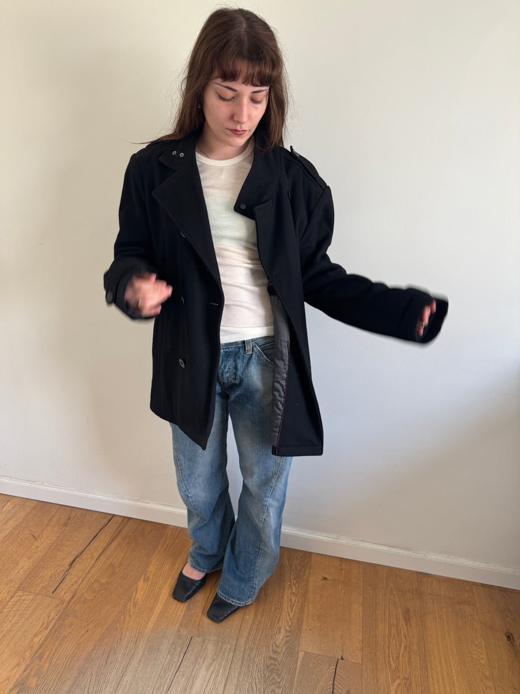 Kenneth Cole Oversized Pea Coat