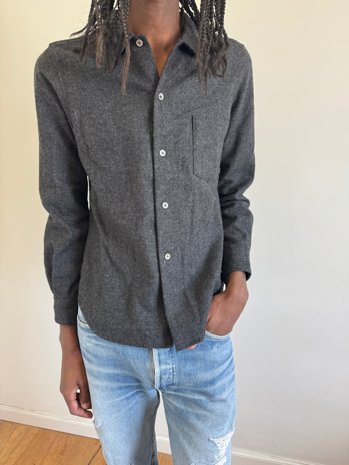 Robe De Chambre CDG 2002 Peter Pan Wool Shirt
