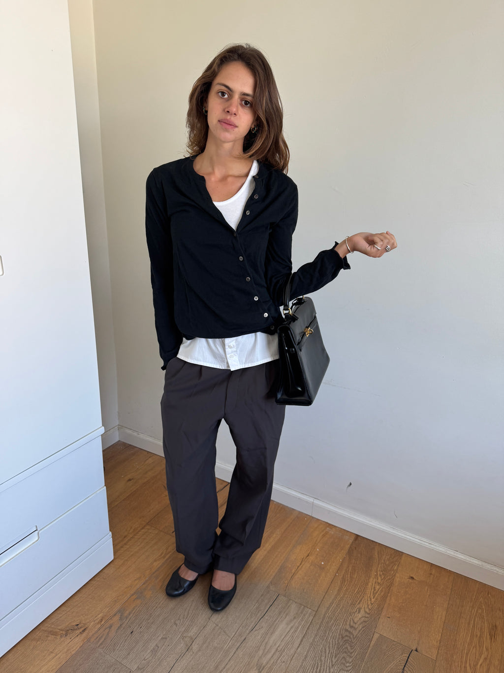 Atsuro Tayama Asymmetric From And Back Button Cardigan