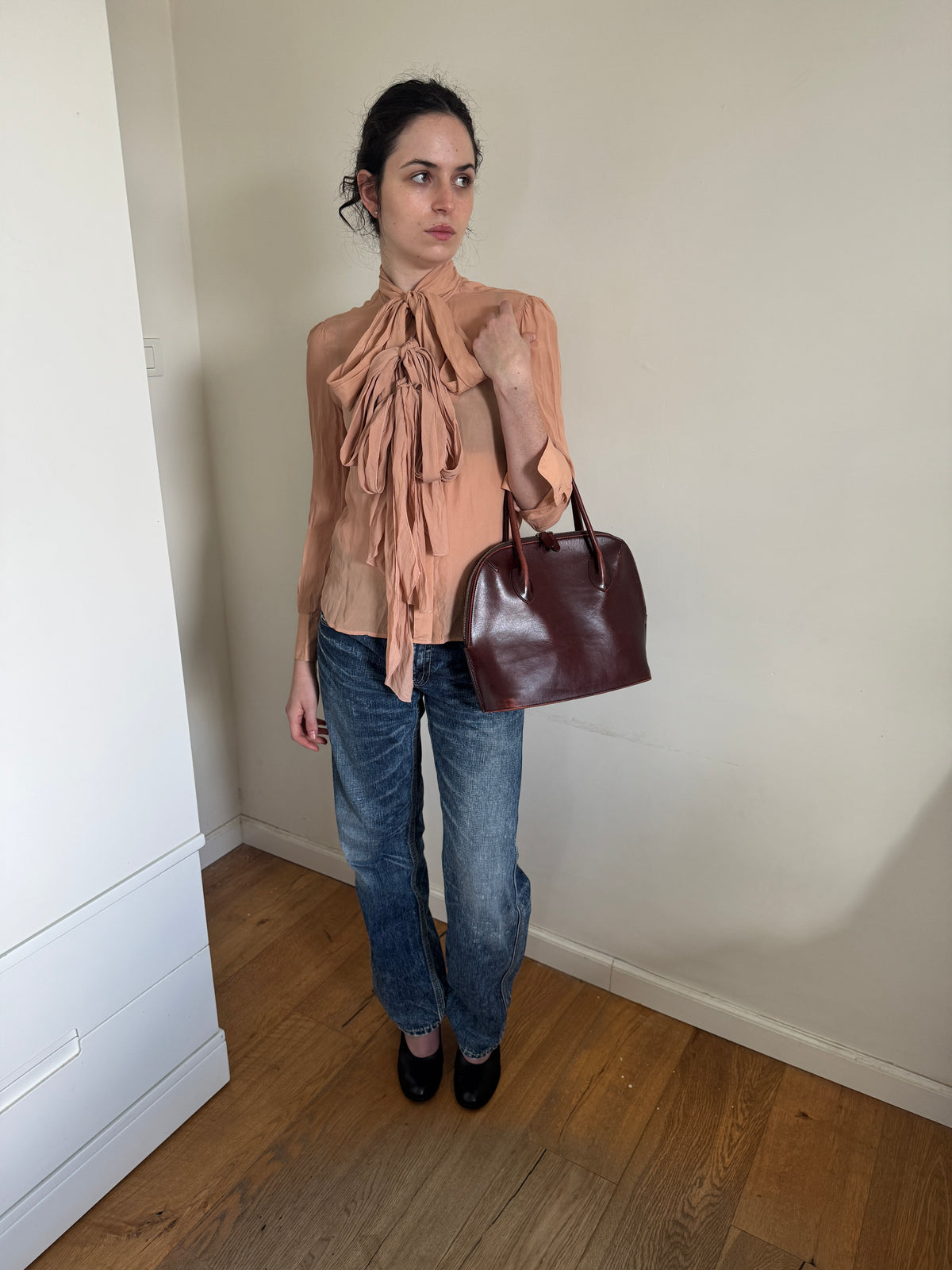 Issey Miyake Red Handbag