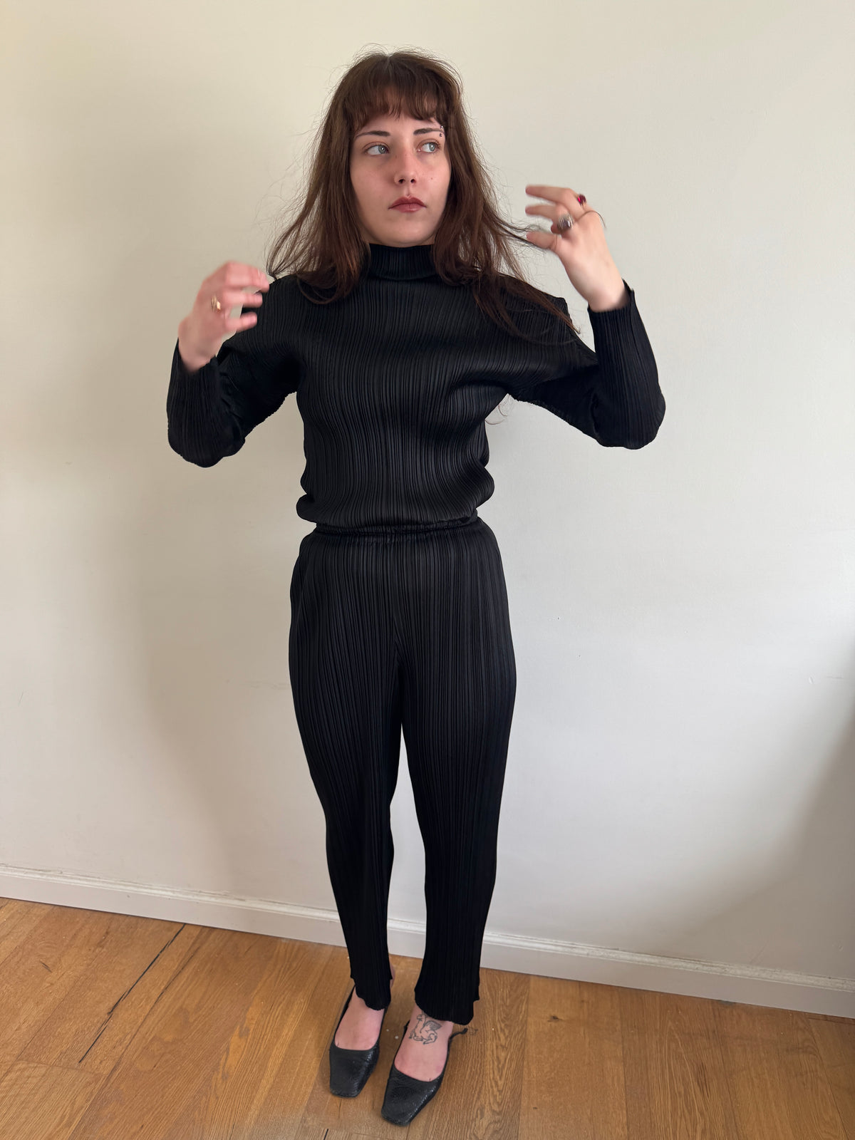 Pleats Please Top+Pants Set (Reduced Price)