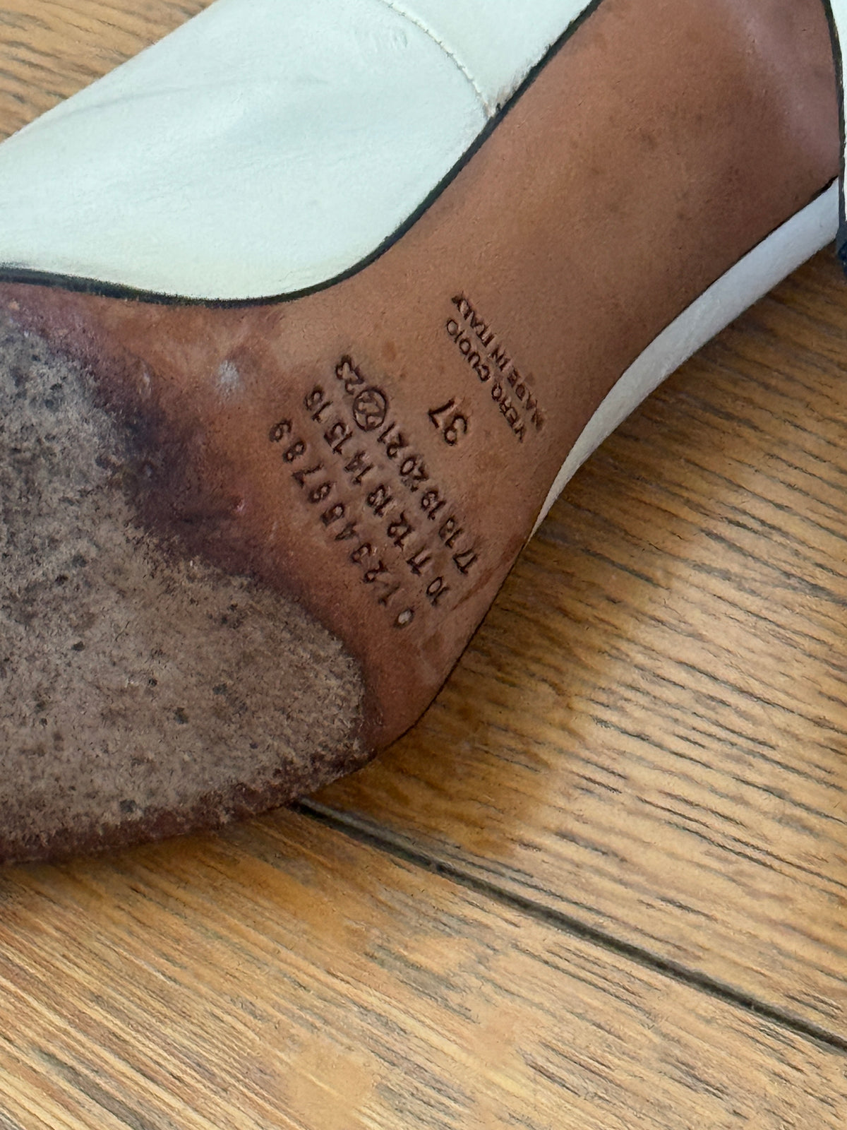 Maison Margiela “Replica” 22 White “Worn” Heels
