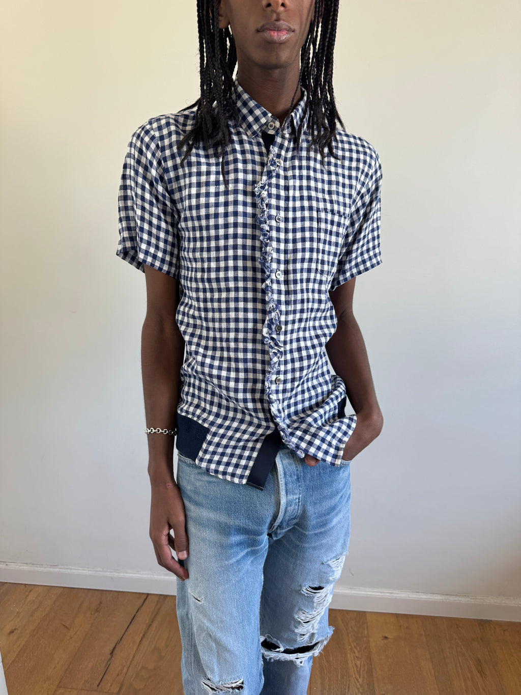Sacai Gingham Linen Shirt