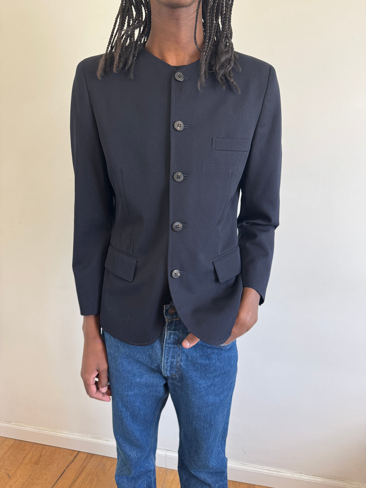 Tricot CDG 1990 Collarless Jacket