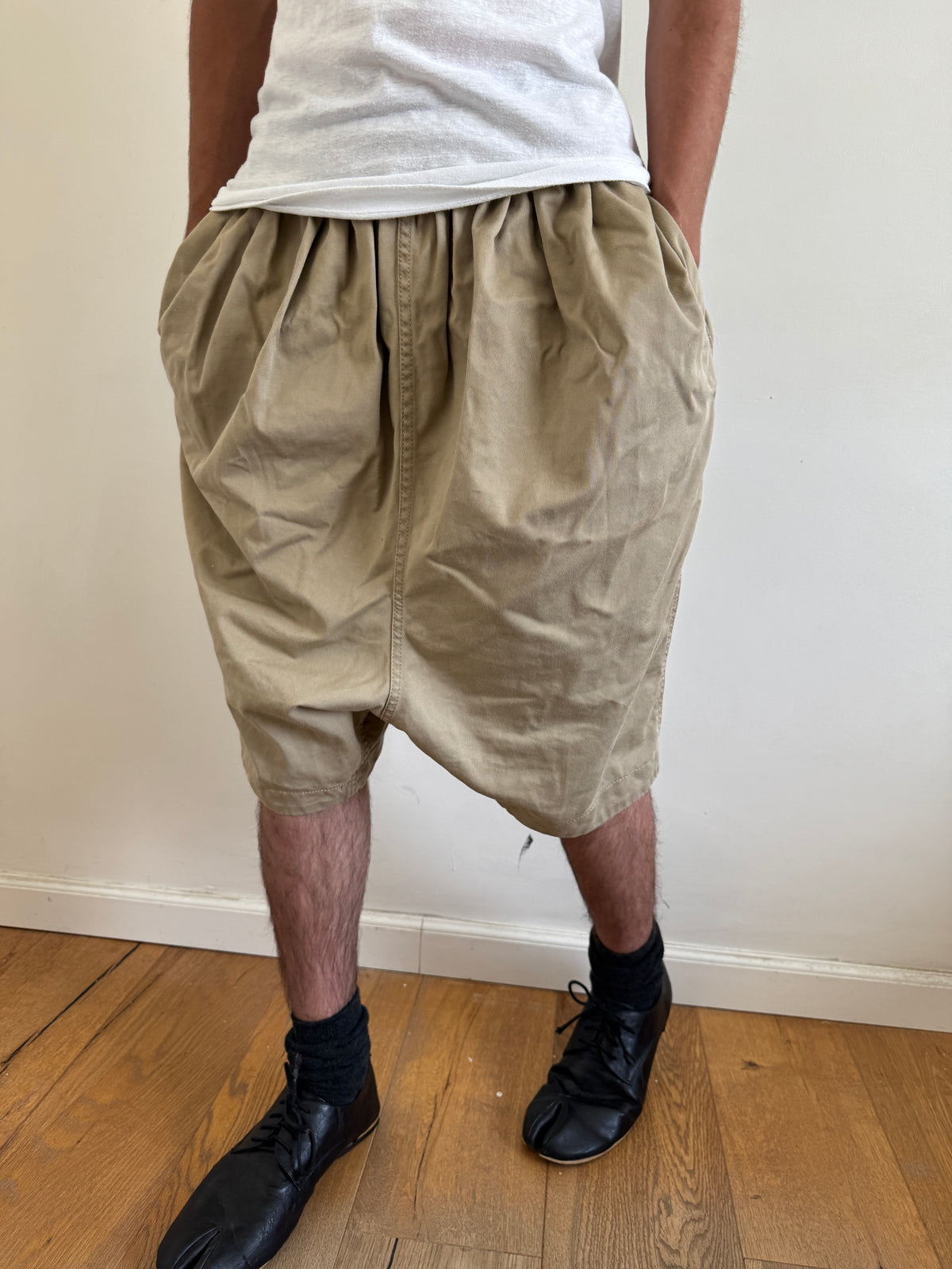Comme des Garçons Drop-Crotch 3/4 Length Shorts