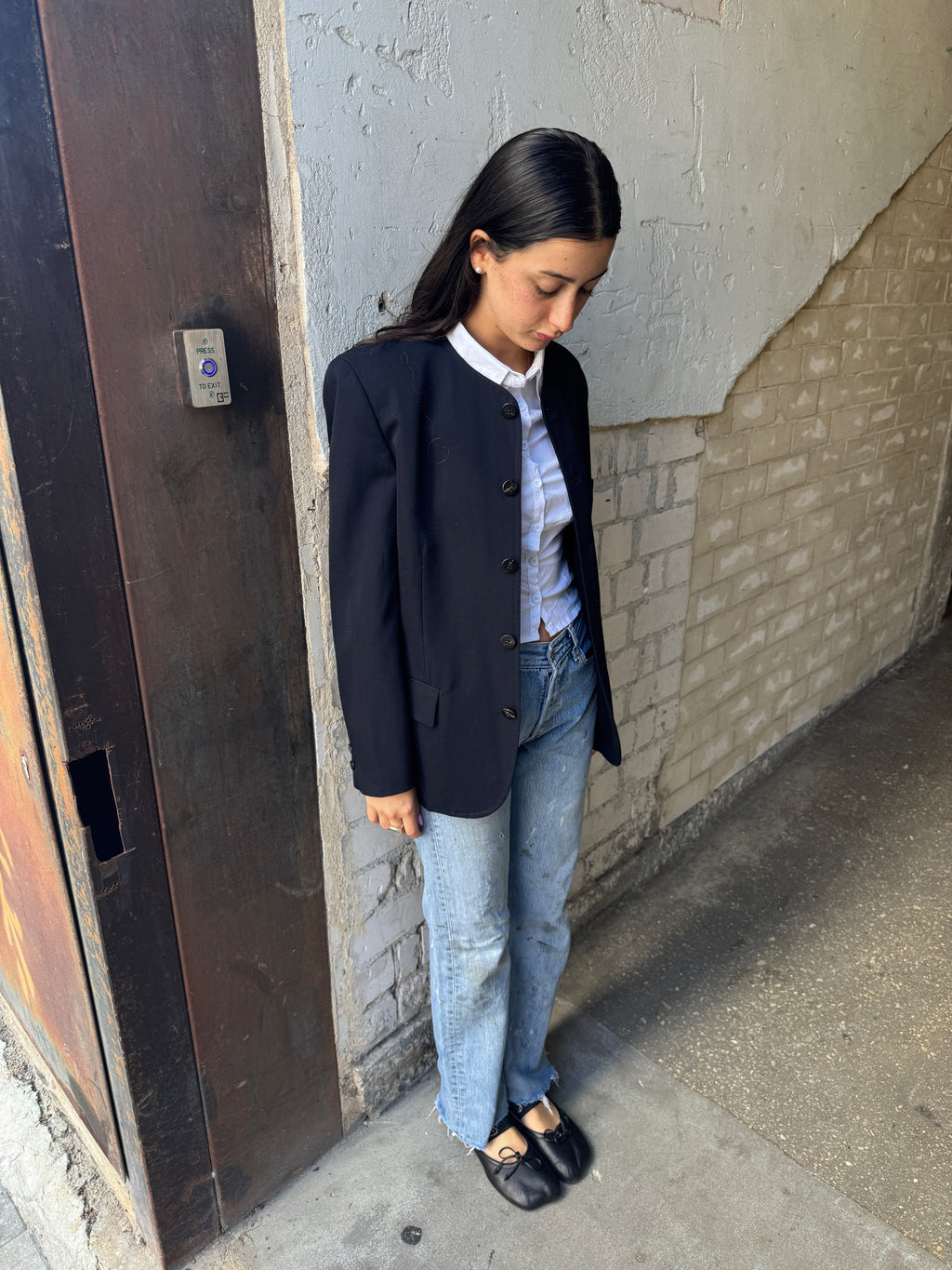 Tricot CDG 1990 Collarless Jacket