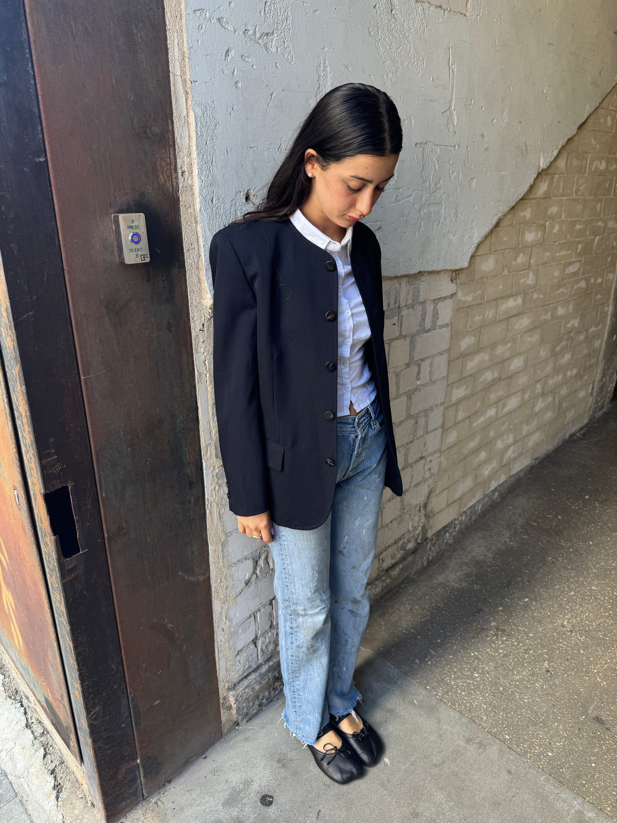 Tricot CDG 1990 Collarless Jacket