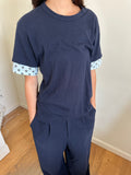 CDG Shirt Dot Sleeved Tee (Blue)