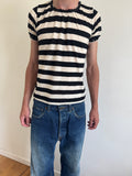 Junya Watanabe Pink MAN 2004 Stripes Sequin Tee
