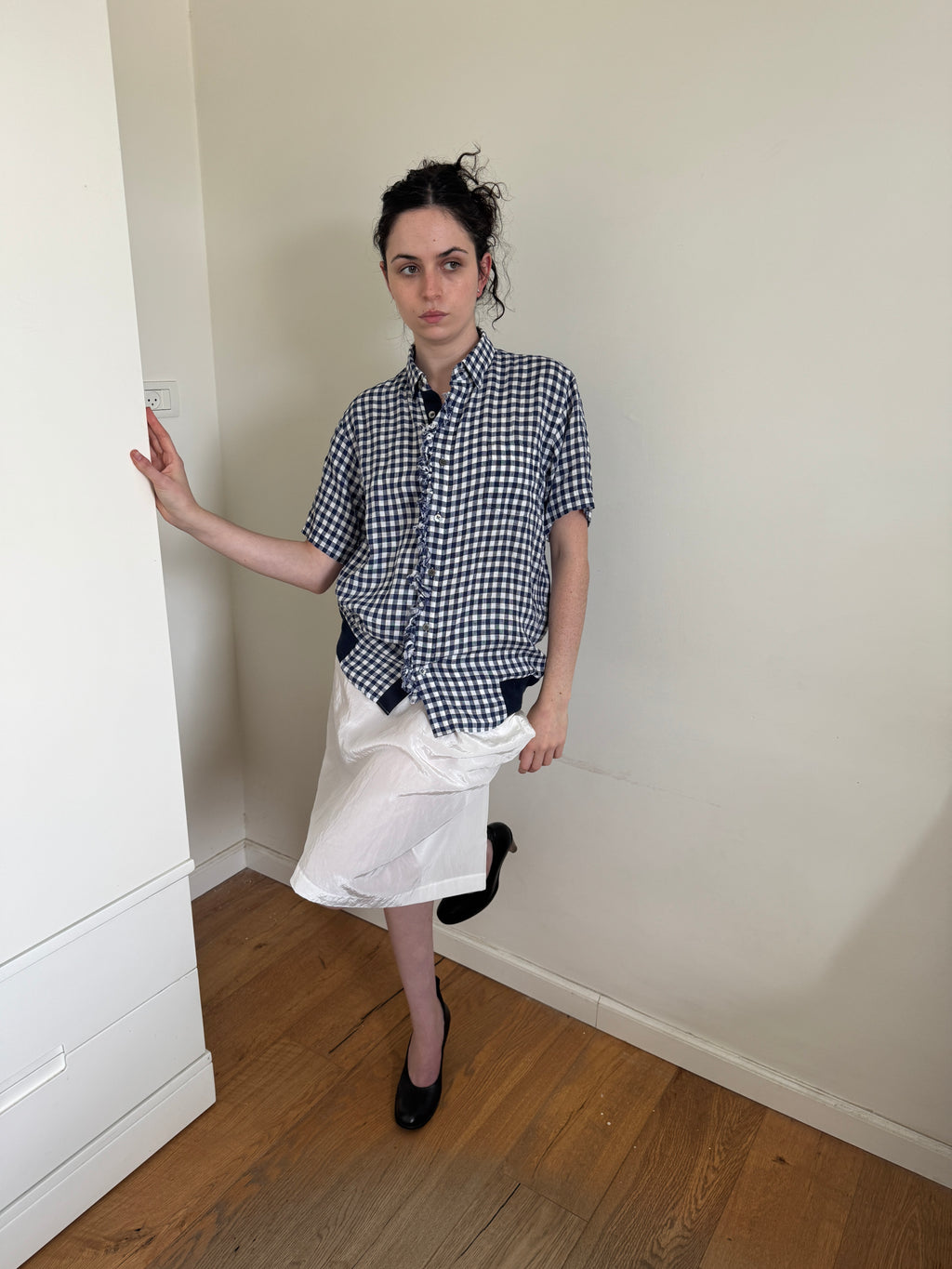 Sacai Gingham Linen Shirt