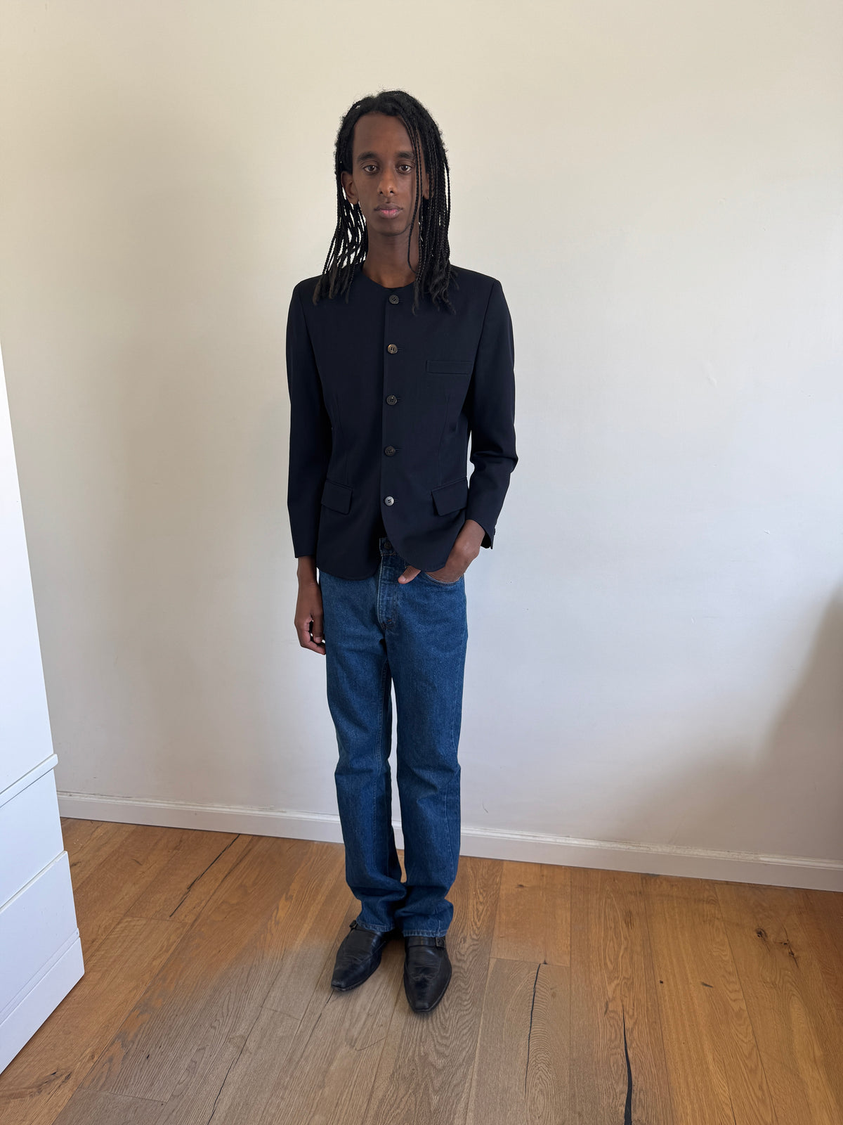 Tricot CDG 1990 Collarless Jacket