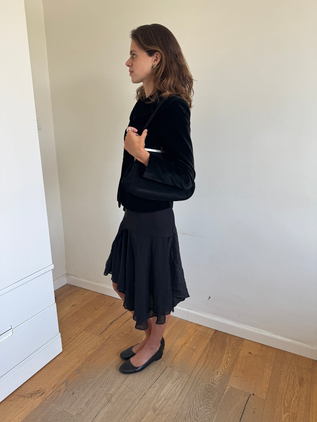 Balenciaga Velvet Fitted Blazer