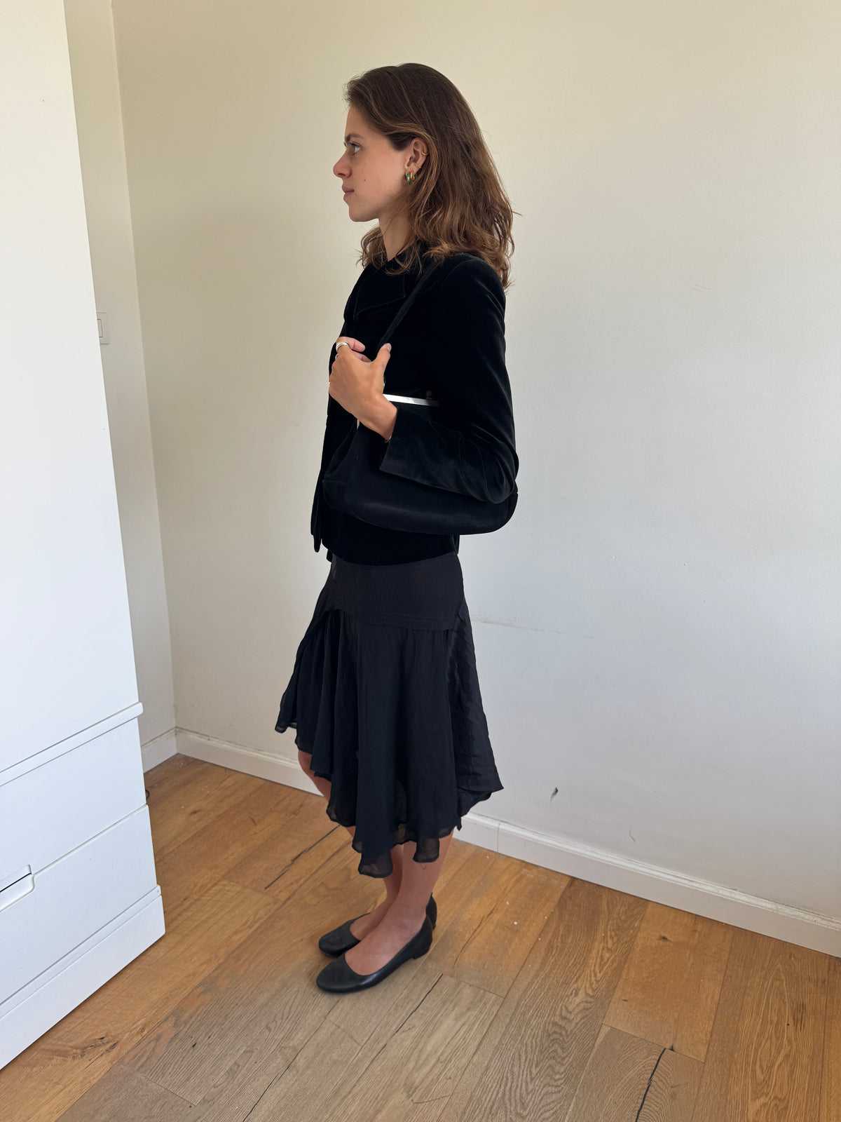 Balenciaga Velvet Fitted Blazer