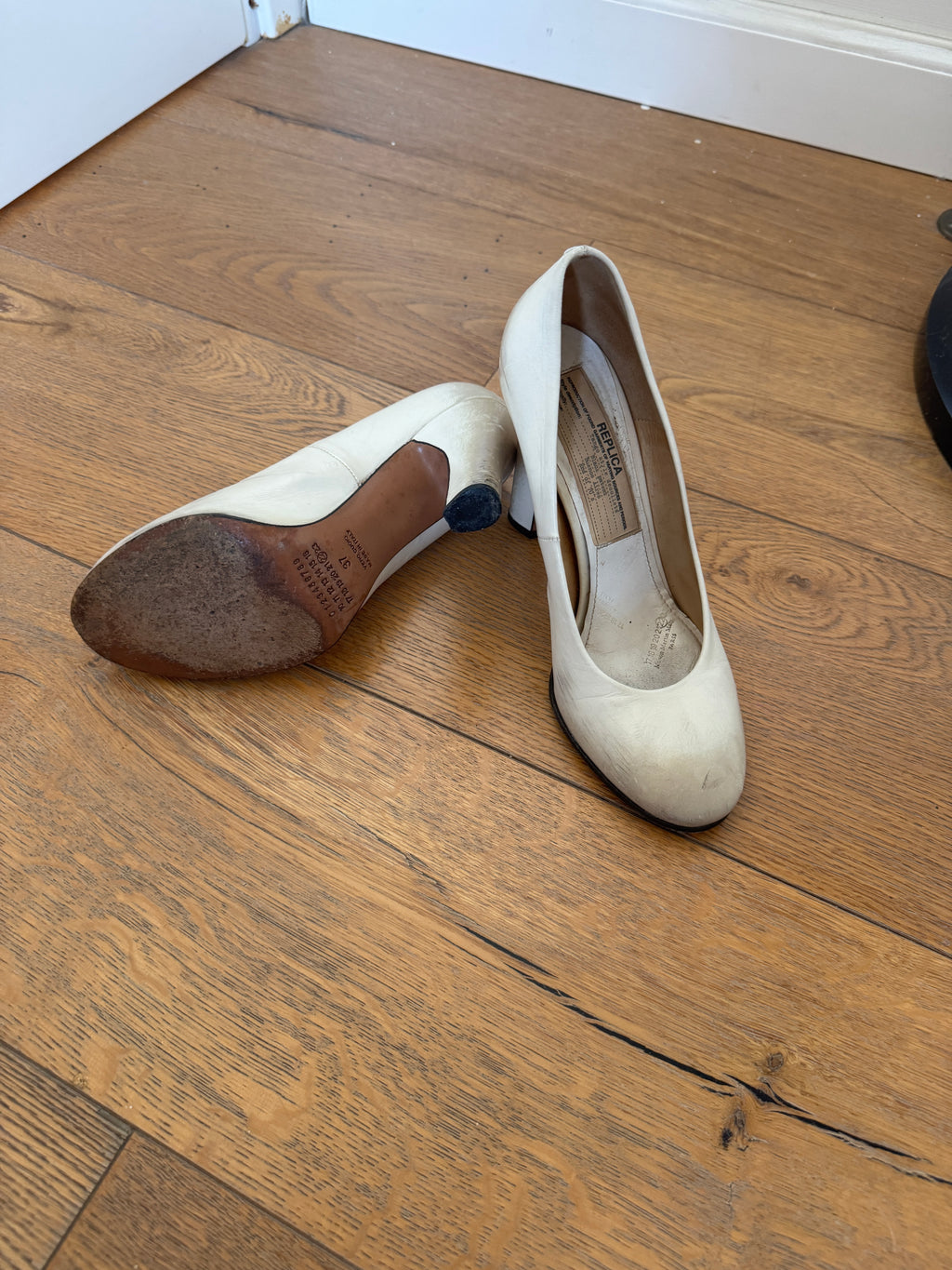Maison Margiela “Replica” 22 White “Worn” Heels