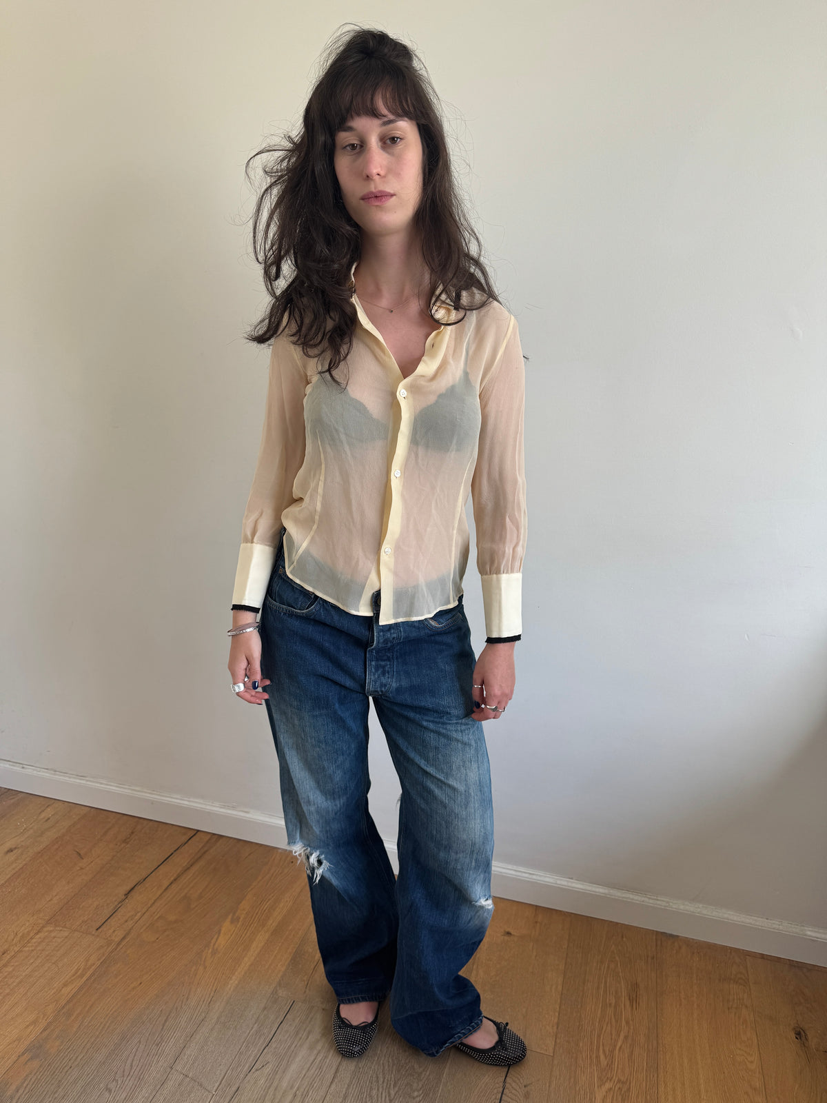 Undercover Sheer Diamond Shirt