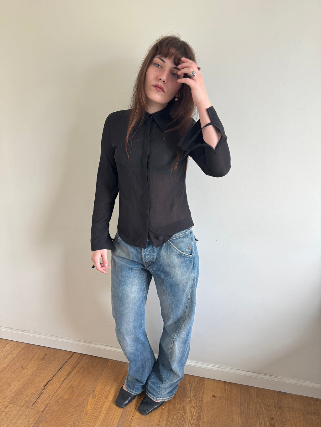 Stefanel Sheer Shirt