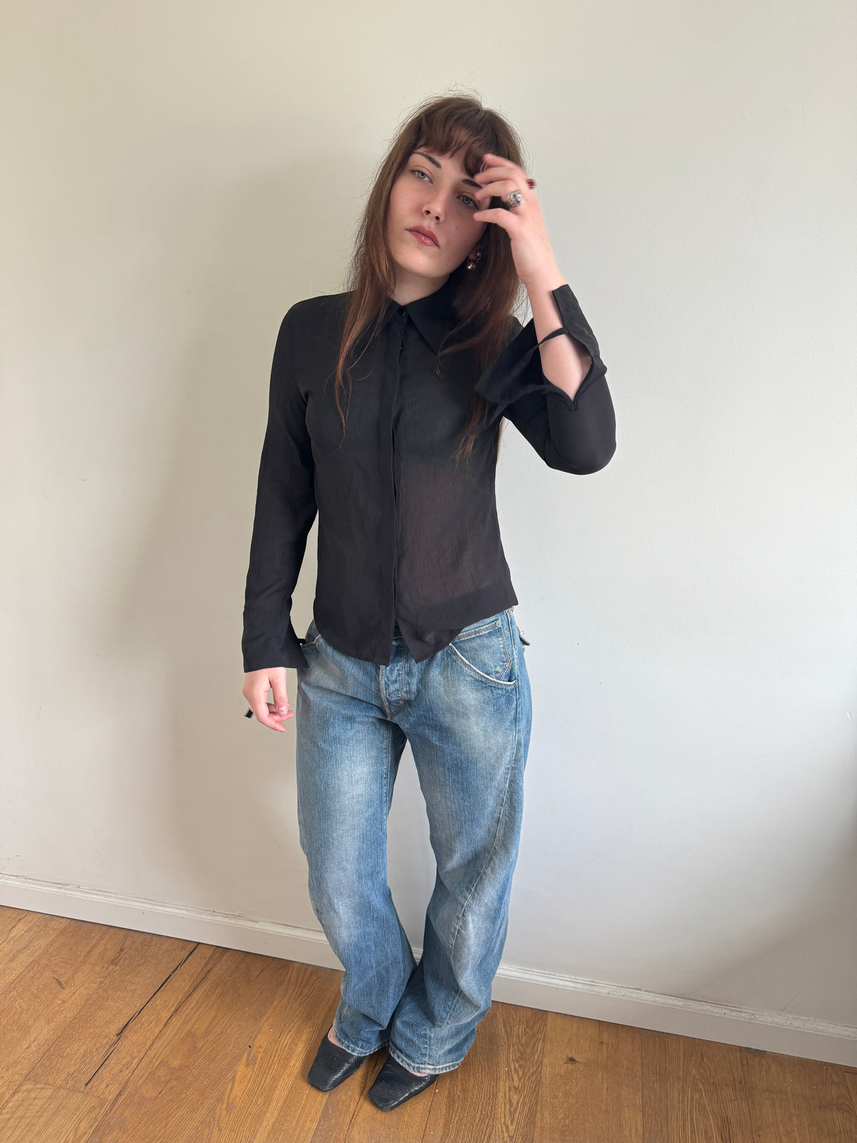 Stefanel Sheer Shirt