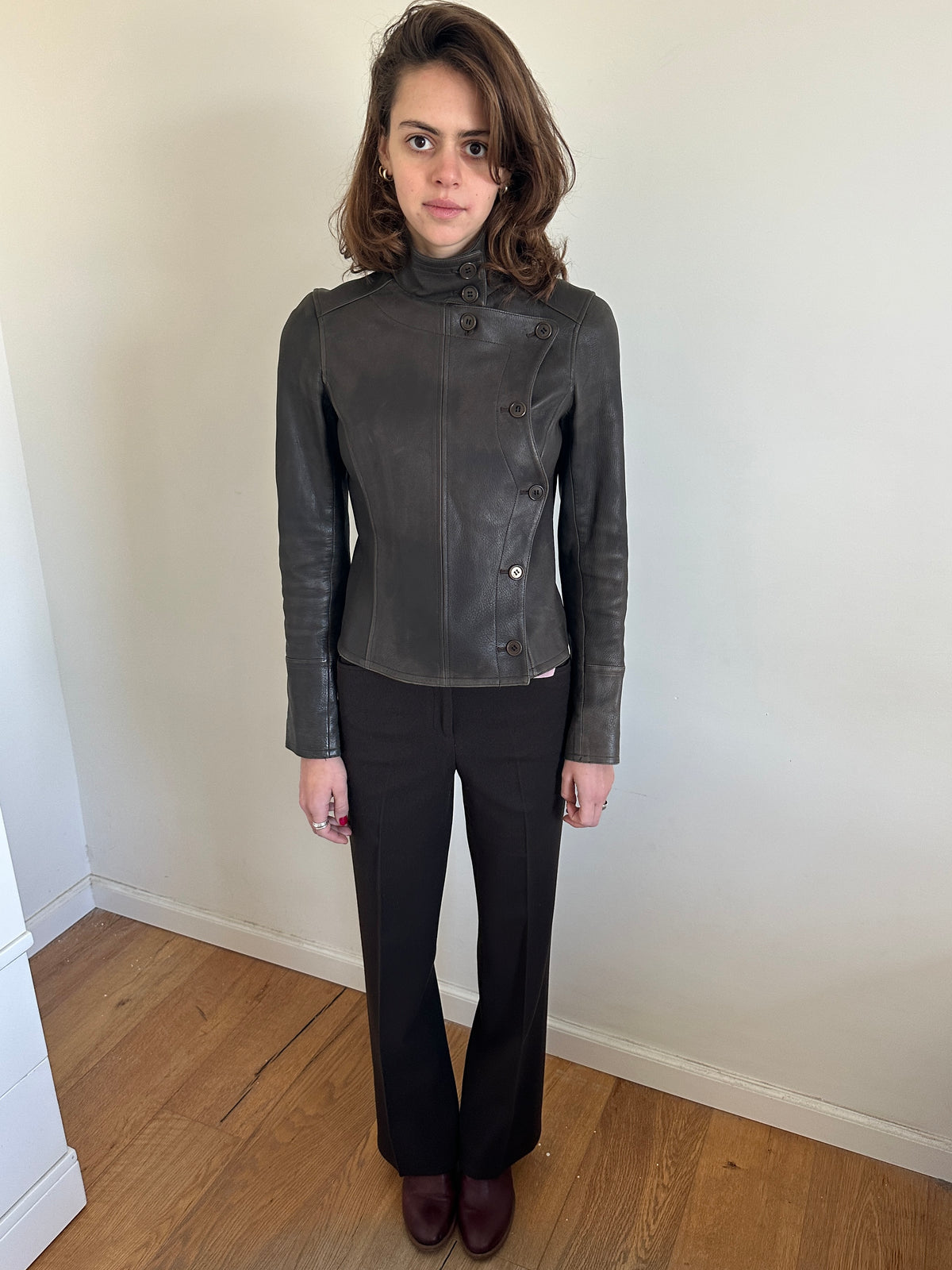 Theory Lambskin Fencing Style Jacket