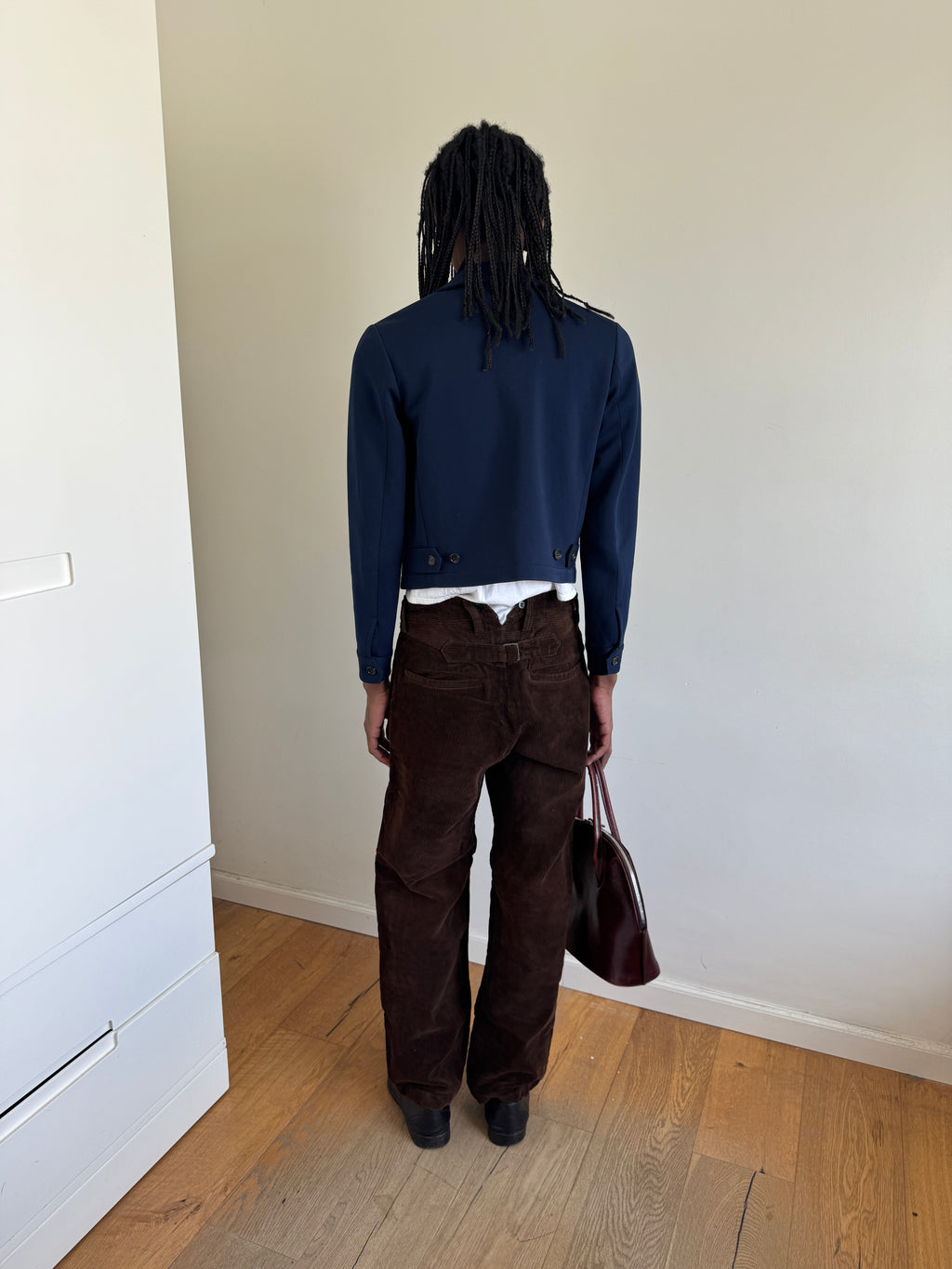 Tricot CDG 1996 Blue Cropped Jacket