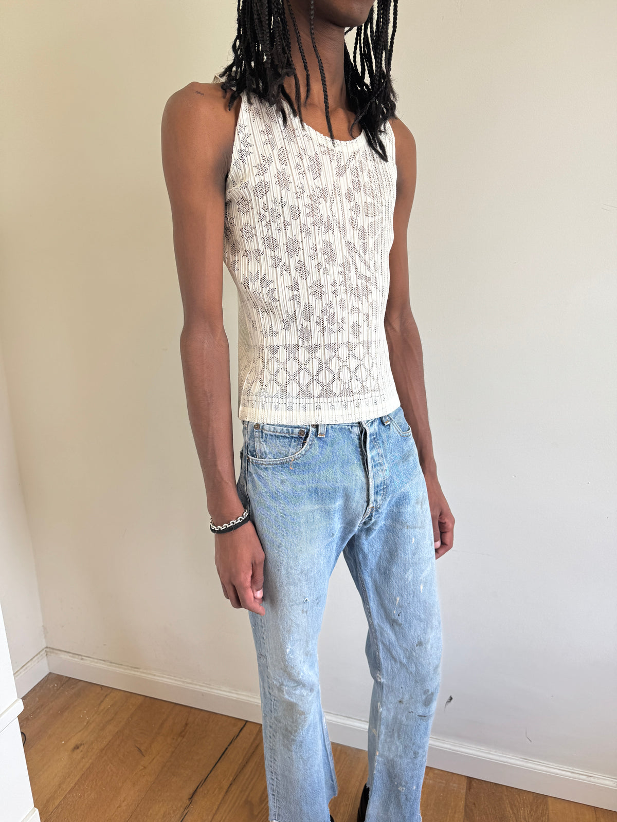 Pleats Please Cutout Tank