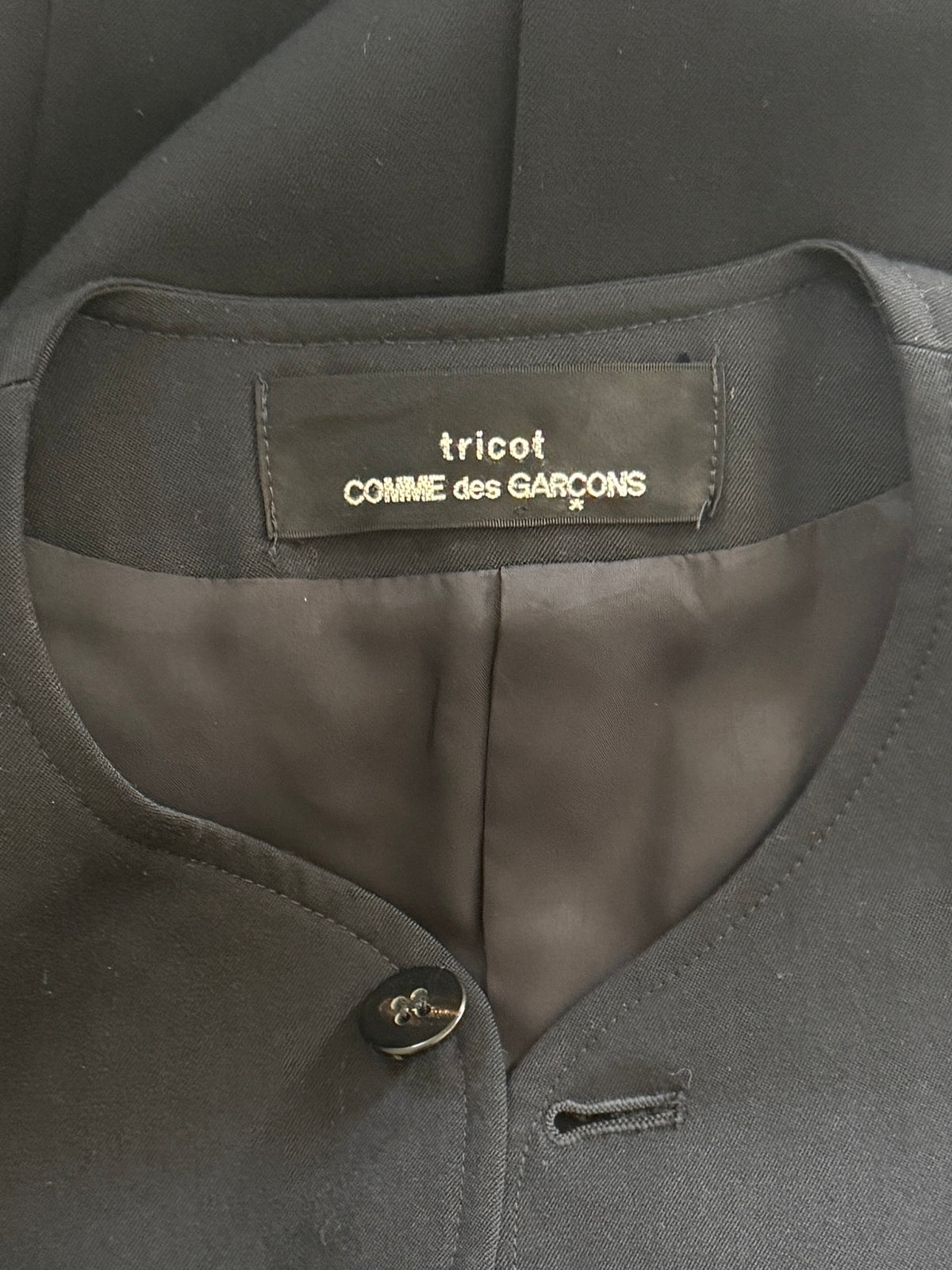 Tricot CDG 1990 Collarless Jacket