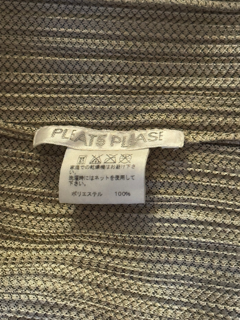 Pleats Please Golden Zip Up