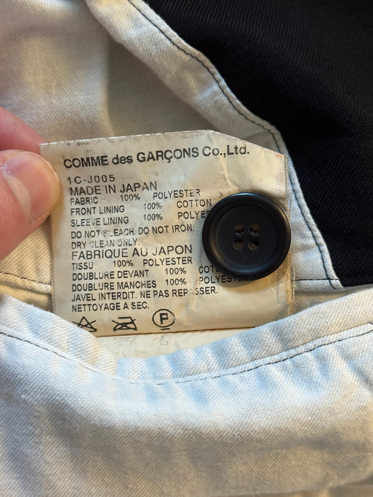 BLACK CDG 2008 Floral Cut Jacket
