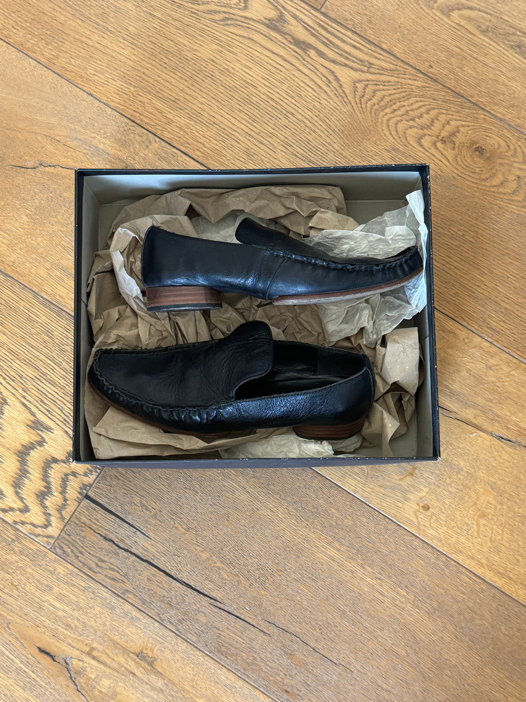 Y’s Wooden Heeled Slip Ons