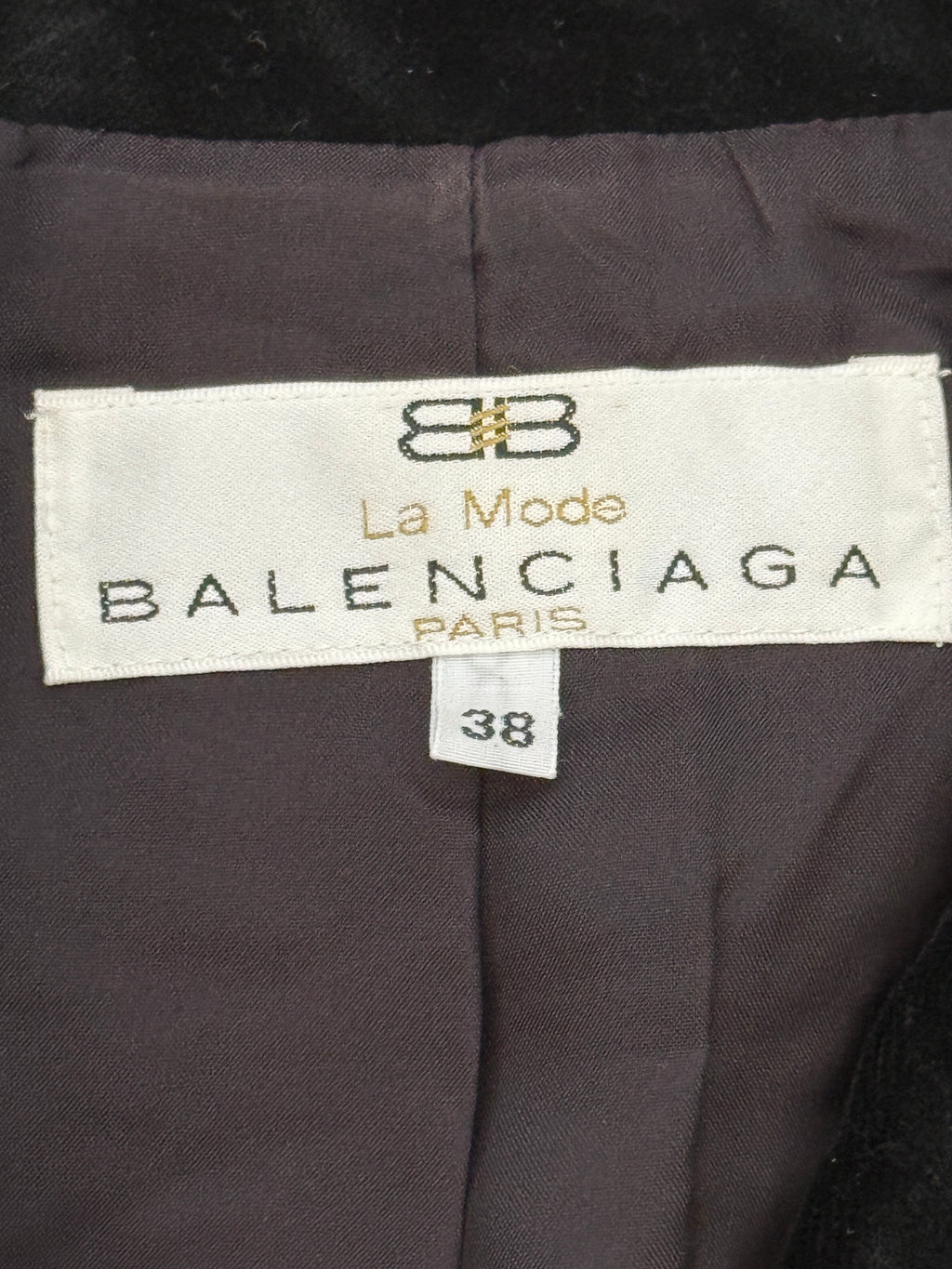 Balenciaga Velvet Fitted Blazer