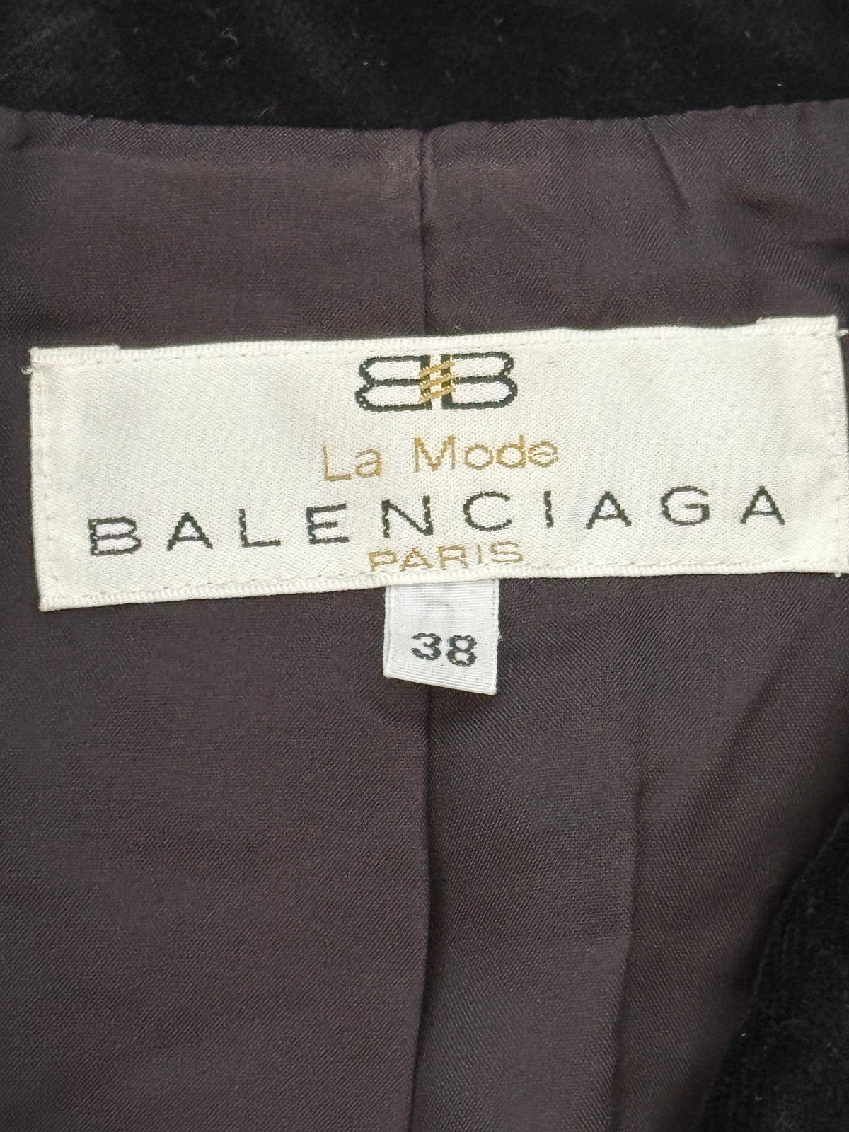 Balenciaga Velvet Fitted Blazer