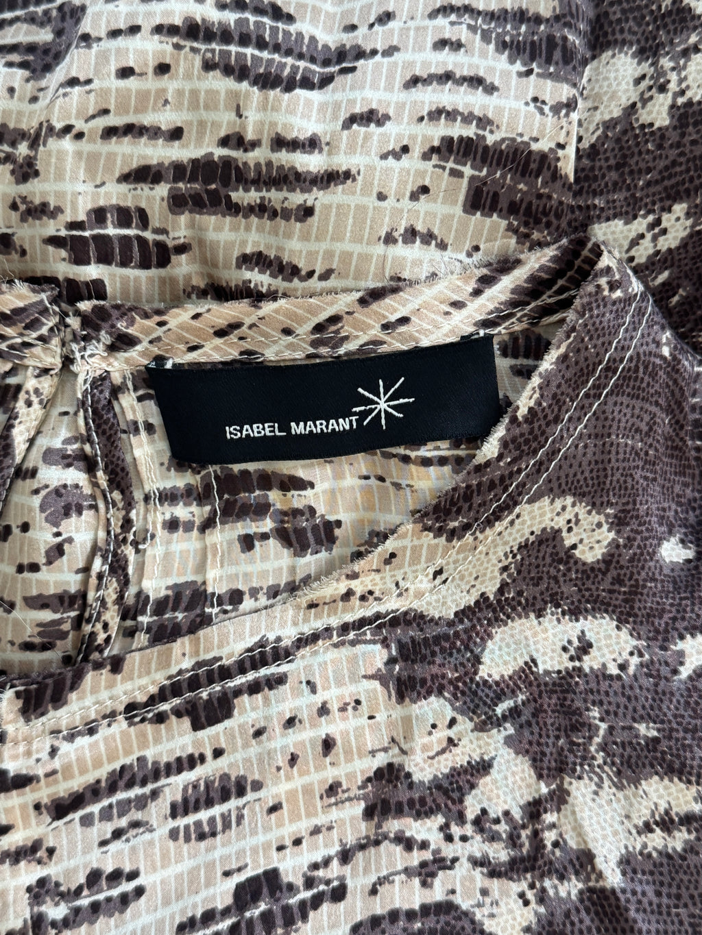 Isabel Marant F/W09 Snake Print Silk Dress