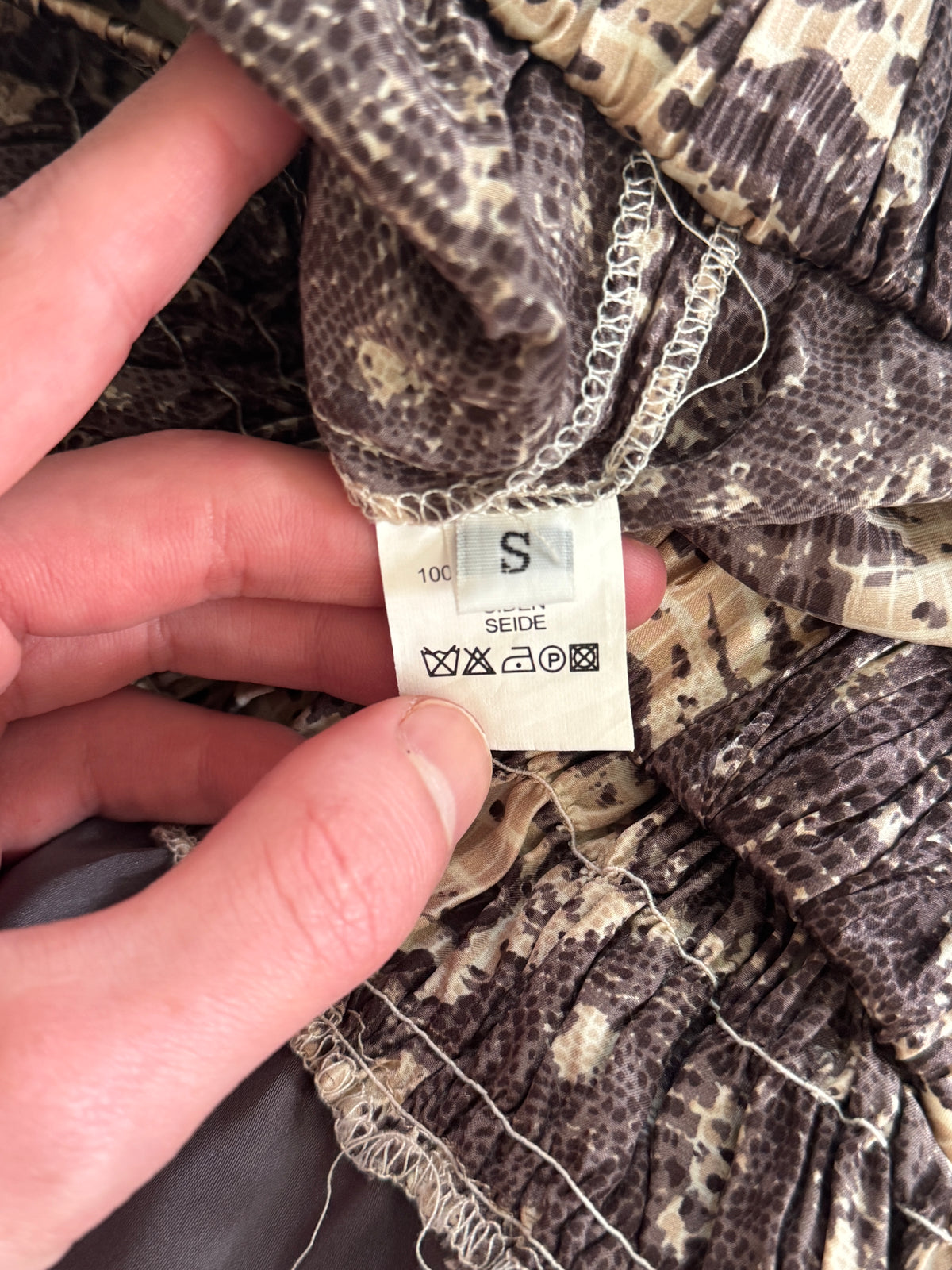 Isabel Marant F/W09 Snake Print Silk Dress