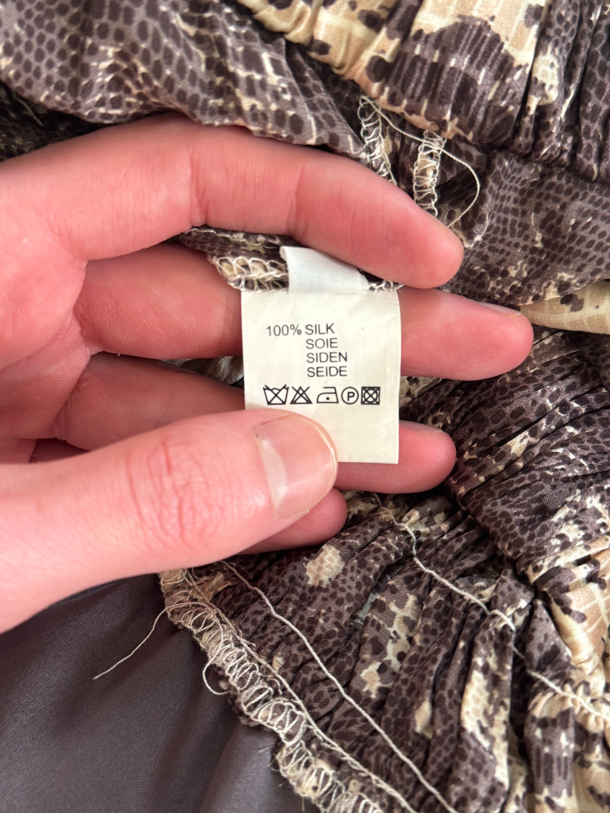 Isabel Marant F/W09 Snake Print Silk Dress