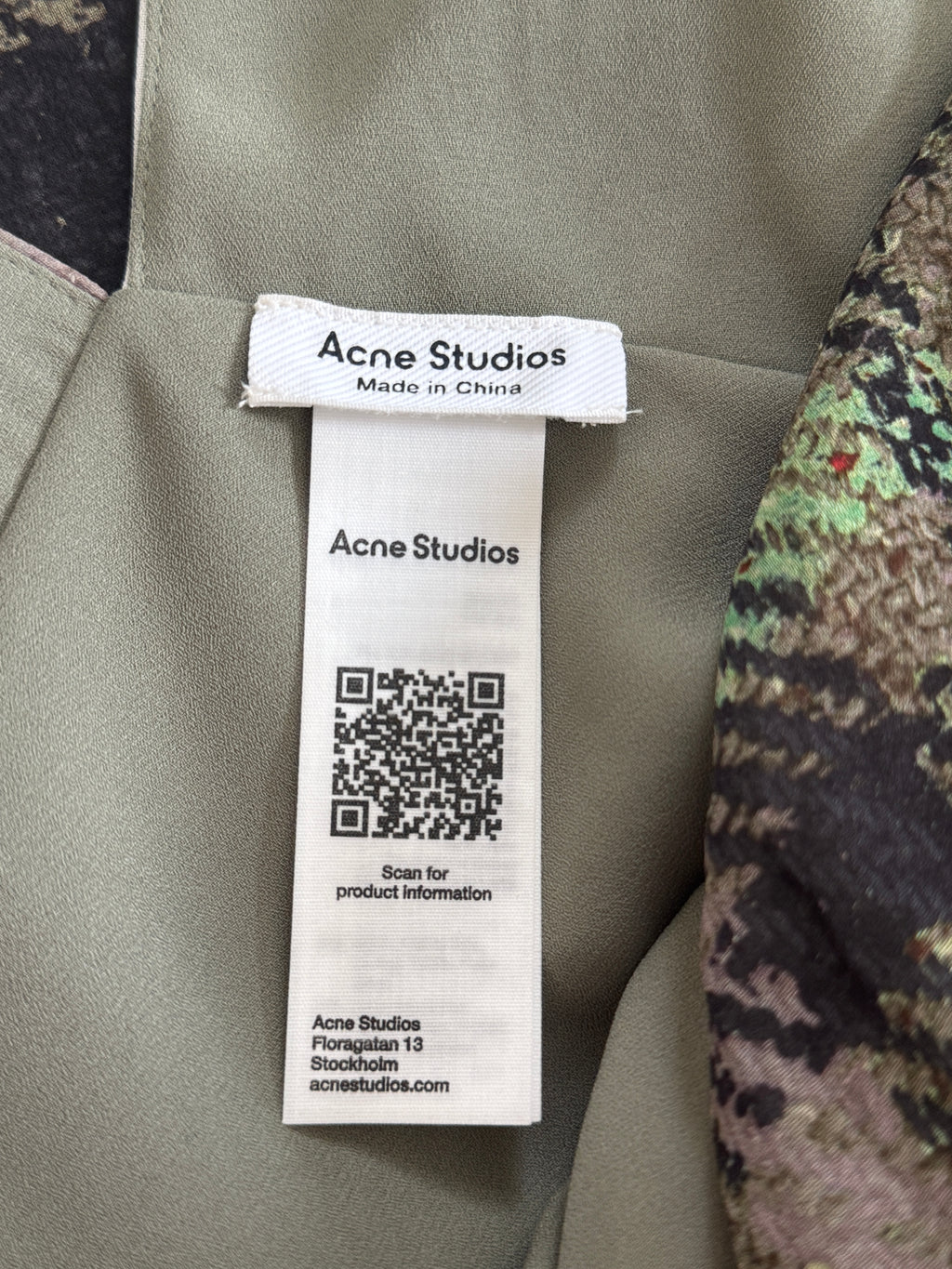 Acne Studios F/W25 Babydoll Pixel Dress